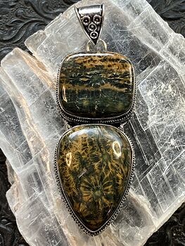 Stunning Ocean Jasper Crystal Stone Jewelry Pendant #4rjYpGG9OoM