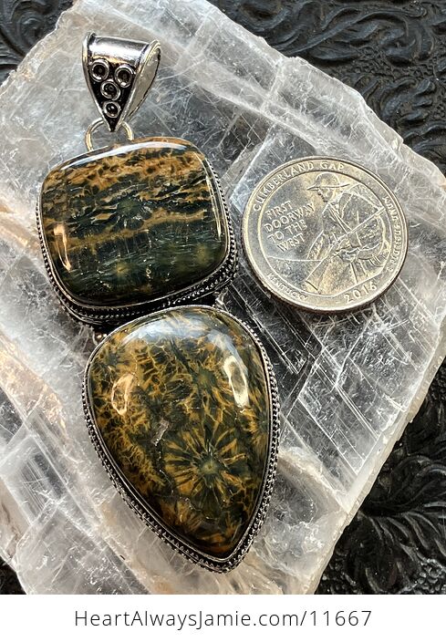 Stunning Ocean Jasper Crystal Stone Jewelry Pendant - #4rjYpGG9OoM-9