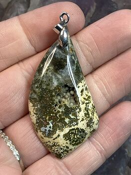 Stunning Ocean Jasper Stone Jewelry Pendant with Peek Inside #Yej4CtYy4jQ