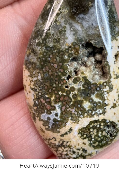 Stunning Ocean Jasper Stone Jewelry Pendant with Peek Inside - #Yej4CtYy4jQ-4