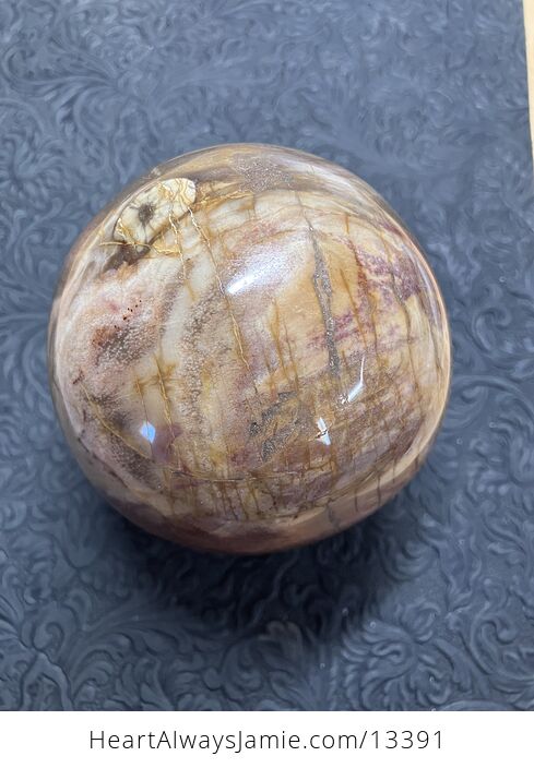 Stunning Petrified Wood Crystal Sphere - #e9es3Jqw0AU-7