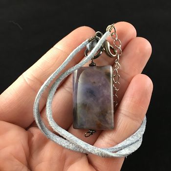 Stunning Purple Jasper Stone Jewelry Pendant Necklace #BYEyD3nZdyA
