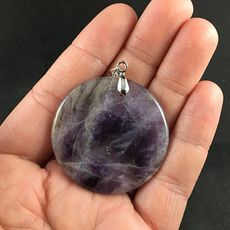 Stunning Round Purple Amethyst Stone Pendant #kIKu4TAsUcs