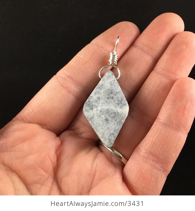Stunning Sparkly Gray Silver Druzy Stone Pendant Necklace - #cSI4S2knQqc-7