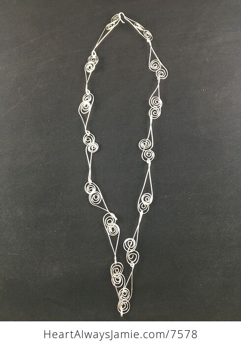 Stunning Swirl Chain Necklace - #D3aZ9T9OzXY-10