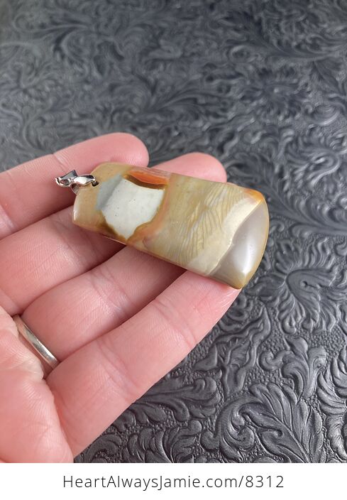 Succor Creek Jasper Stone Jewelry Pendant - #J3xRNmq51K4-3