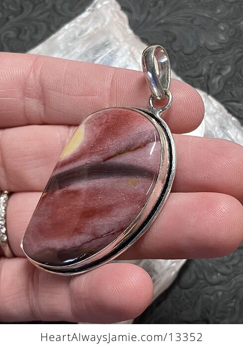 Sunset Mookaite Moukaite Jasper Pendant Crystal Stone Jewelry - #q1m0WgZF9io-3