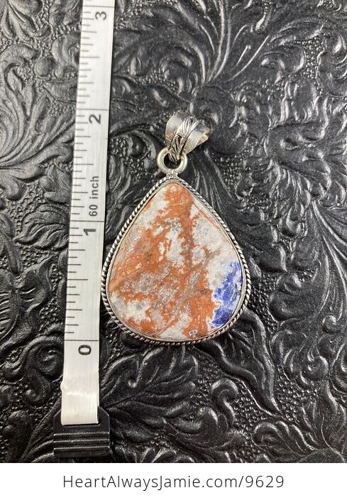Sunset Sodalite Crystal Stone Jewelry Pendant - #EsUvsaLxnDw-7