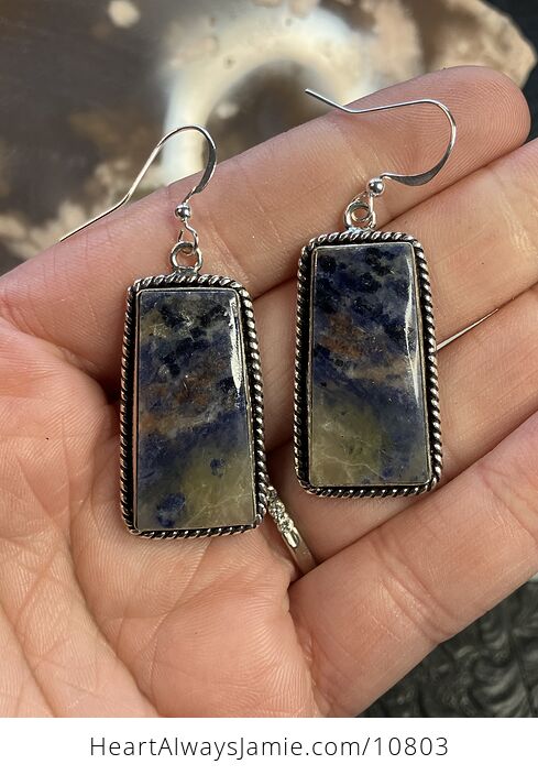 Sunset Sodalite Earrings Crystal Jewelry - #DFQbdWx6vp4-2
