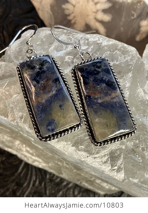 Sunset Sodalite Earrings Crystal Jewelry - #DFQbdWx6vp4-1