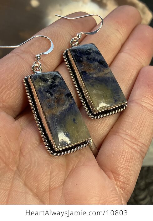 Sunset Sodalite Earrings Crystal Jewelry - #DFQbdWx6vp4-3