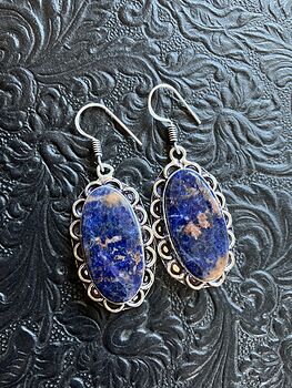 Sunset Sodalite Stone Crystal Jewelry Earrings #4KIchPR9vGM