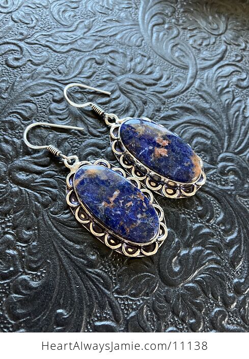 Sunset Sodalite Stone Crystal Jewelry Earrings - #4KIchPR9vGM-6