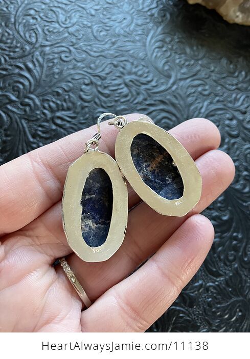 Sunset Sodalite Stone Crystal Jewelry Earrings - #4KIchPR9vGM-5