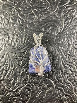 Sunset Sodalite Tree of Life Wire Wrapped Crystal Stone Jewelry Pendant #zz4Hvvq56og