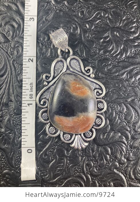 Sunstone in Iolite Crystal Stone Jewelry Pendant - #Sj3RcvEvsNA-5