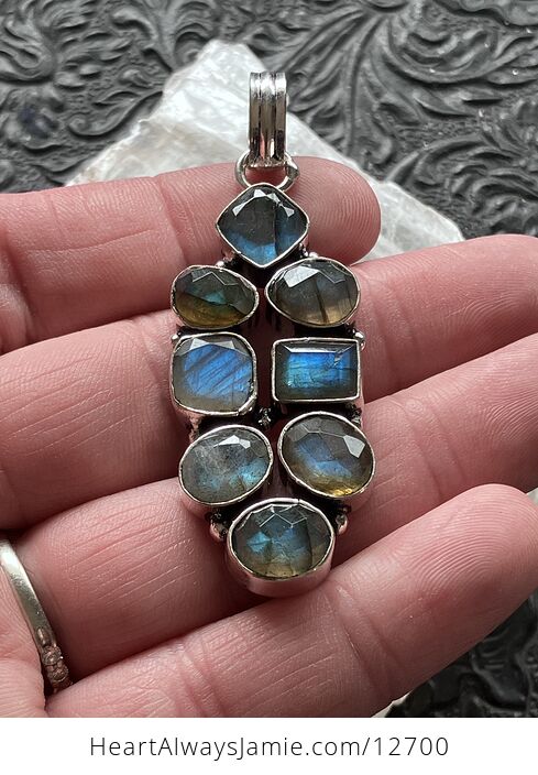 Super Flashy Faceted Labradorite Pendant Crystal Stone Jewelry - #VUYs2UsFycQ-2