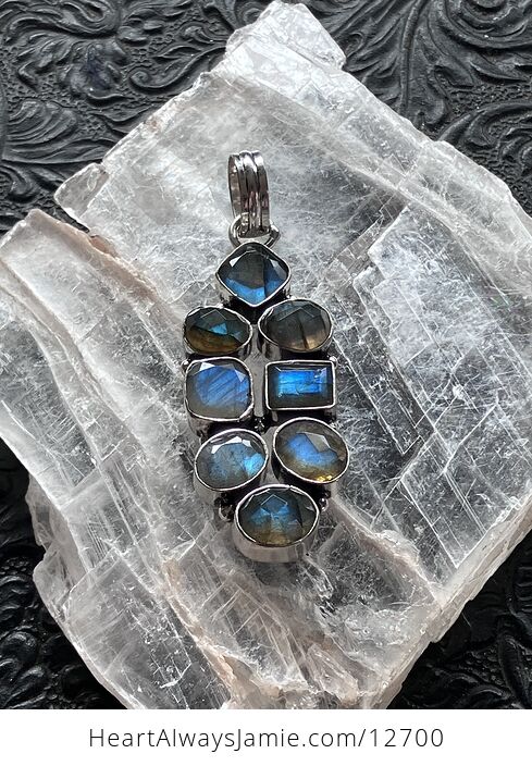 Super Flashy Faceted Labradorite Pendant Crystal Stone Jewelry - #VUYs2UsFycQ-1