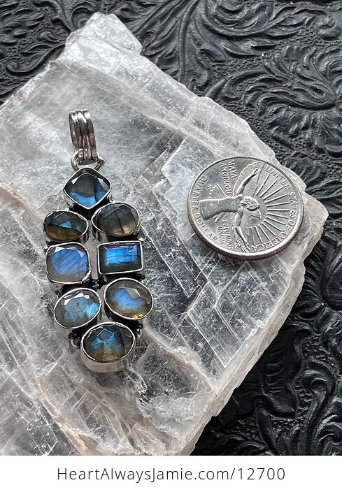 Super Flashy Faceted Labradorite Pendant Crystal Stone Jewelry - #VUYs2UsFycQ-6