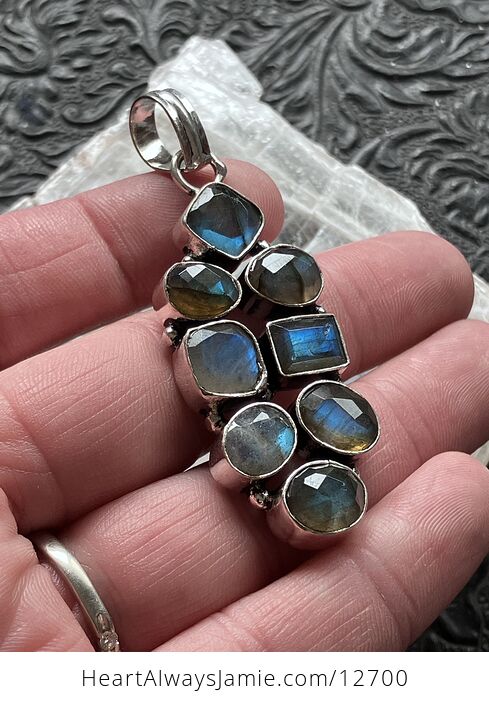 Super Flashy Faceted Labradorite Pendant Crystal Stone Jewelry - #VUYs2UsFycQ-4