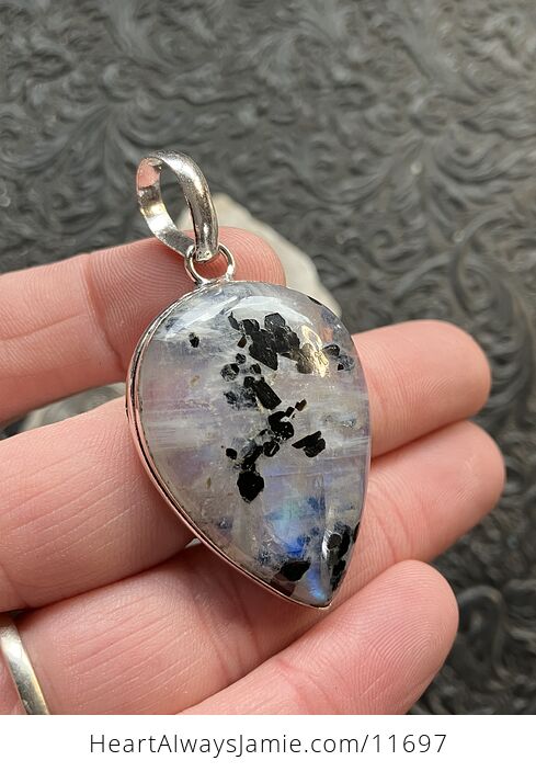 Super Flashy Rainbow Moonstone Gemstone Crystal Jewelry Pendant - #ztfhOCYATOM-4