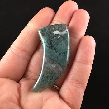 Talon Shaped Moss Agate Stone Jewelry Pendant #HDfUWtmJSwQ
