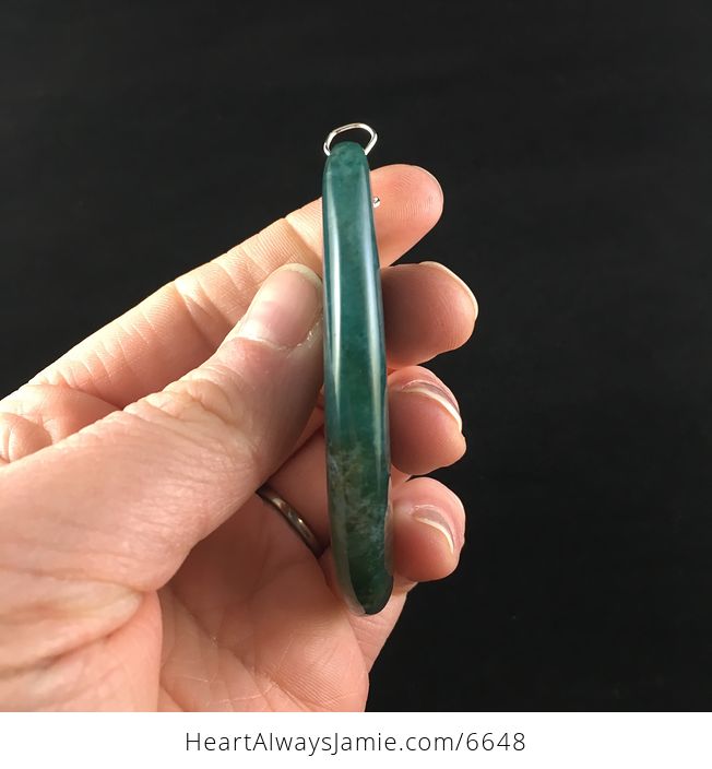 Talon Shaped Moss Agate Stone Jewelry Pendant - #9Pw6bWOuTl0-5