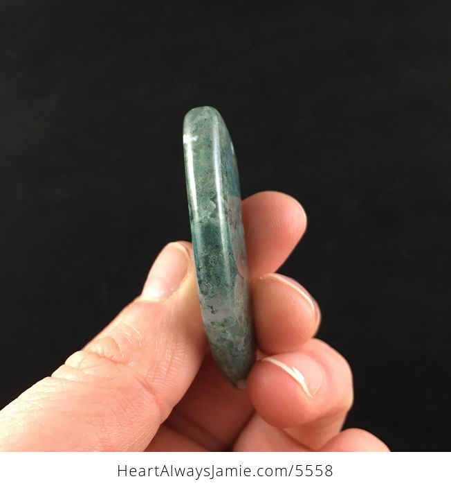 Talon Shaped Moss Agate Stone Jewelry Pendant - #HDfUWtmJSwQ-4