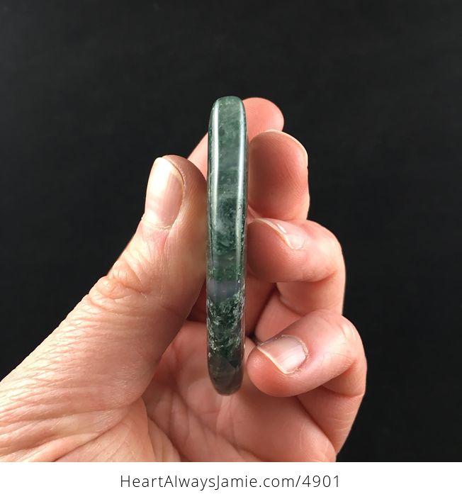 Talon Shaped Moss Agate Stone Jewelry Pendant - #vMrUd2qJAVA-3