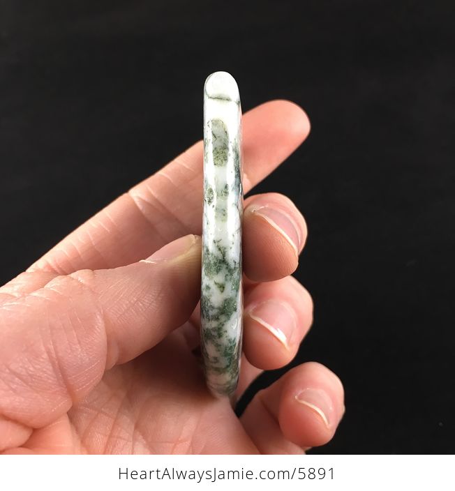 Talon Shaped Moss Agate Stone Jewelry Pendant - #vONyhU45I4g-5