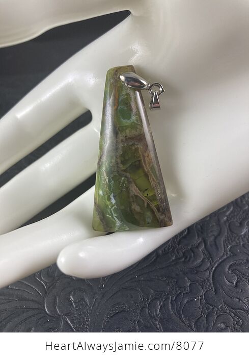 Tanzanian Green Opal Stone Jewelry Pendant - #yLoSb0N1FBw-6