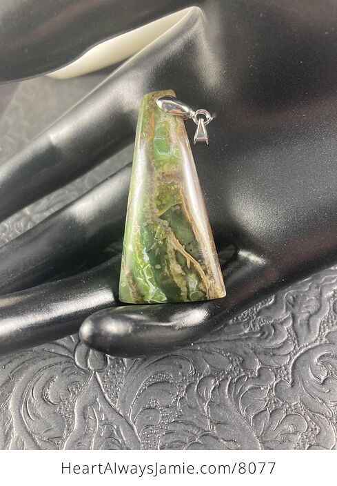 Tanzanian Green Opal Stone Jewelry Pendant - #yLoSb0N1FBw-7