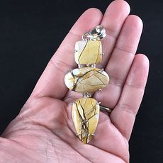 Three Piece Brecciated Mookaite Stone Jewelry Pendant #boET18i8xp8