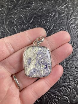 Tiffany Jasper Purple Crystal Stone Jewelry Pendant #Ld3V4JYtY4E