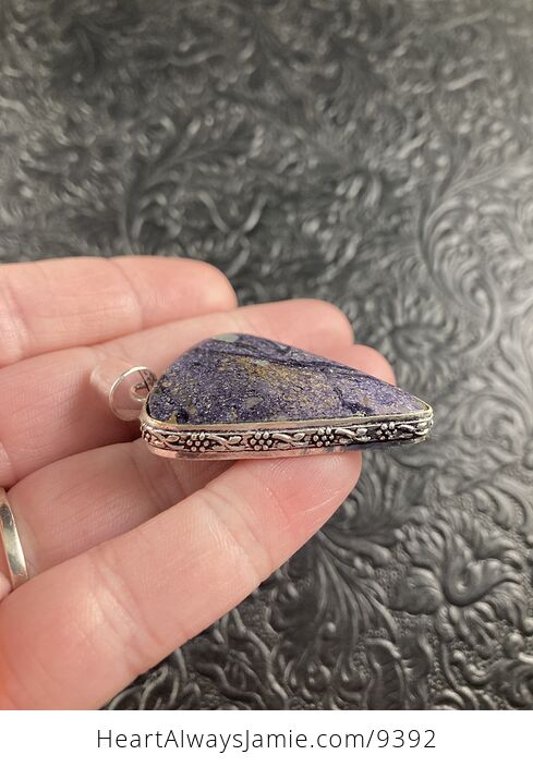 Tiffany Jasper Purple Crystal Stone Jewelry Pendant - #Pz0yRbGdN3w-3