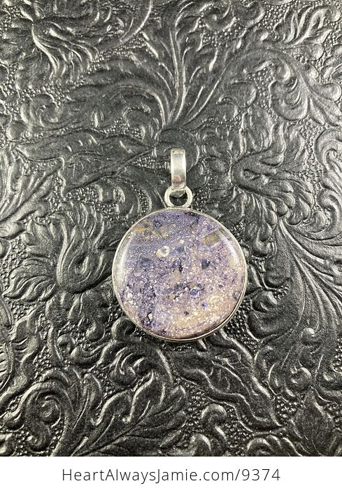 Tiffany Jasper Purple Crystal Stone Jewelry Pendant - #ZKFgVUSqpas-1