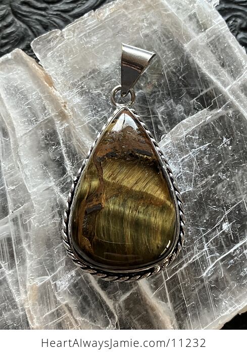 Tiger Eye Iron Stone Jewelry Crystal Pendant - #3P3okRPgdwI-1