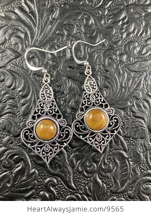 Tigers Eye Crystal Stone Jewelry Earrings - #PMiH9MOv8W4-1