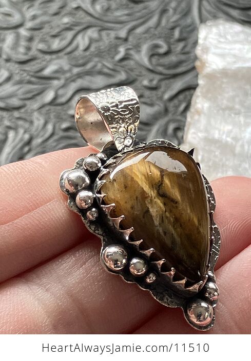 Tigers Eye Iron Stone Jewelry Crystal Pendant - #16VX5PDODAA-2