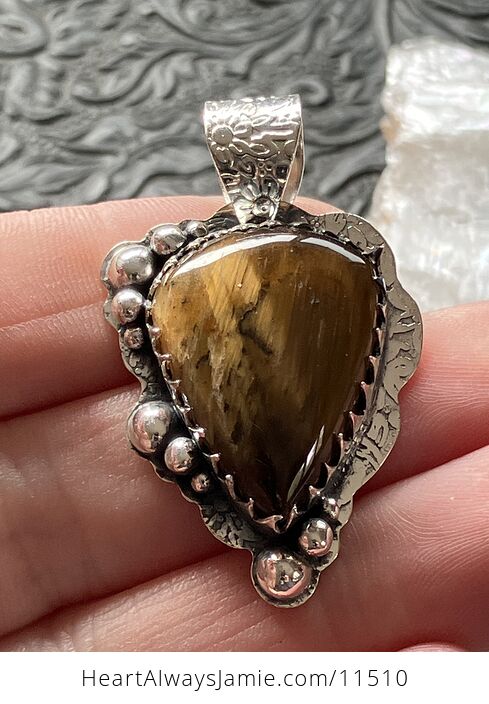 Tigers Eye Iron Stone Jewelry Crystal Pendant - #16VX5PDODAA-1
