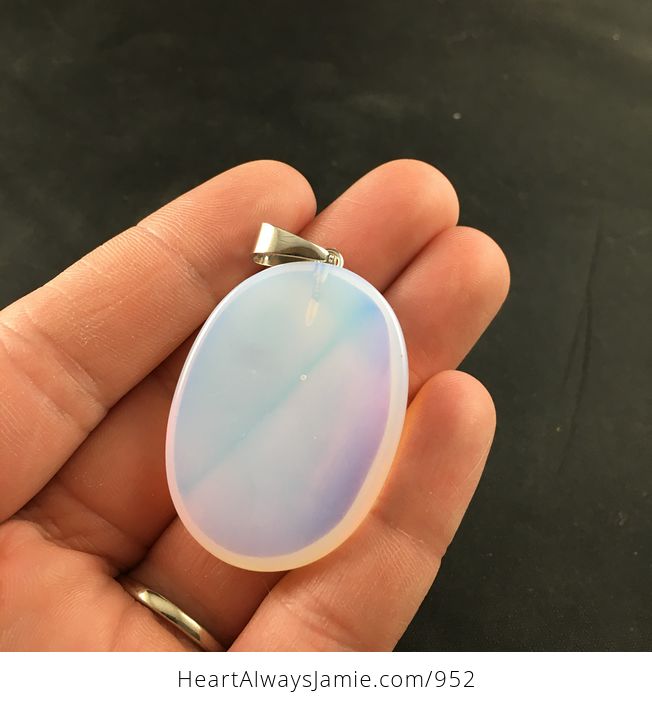 Transparent Opal Stone Pendant - #H9i9vlel2AQ-2