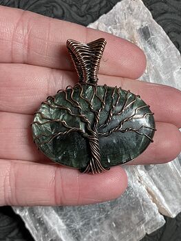 Tree of Life Seraphinite Pendant Wire Wrapped Stone Jewelry #xvxpccroDS4