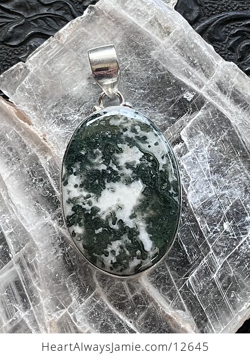 Tree or Moss Agate Stone Jewelry Crystal Pendant - #RYo55kt8JAE-1