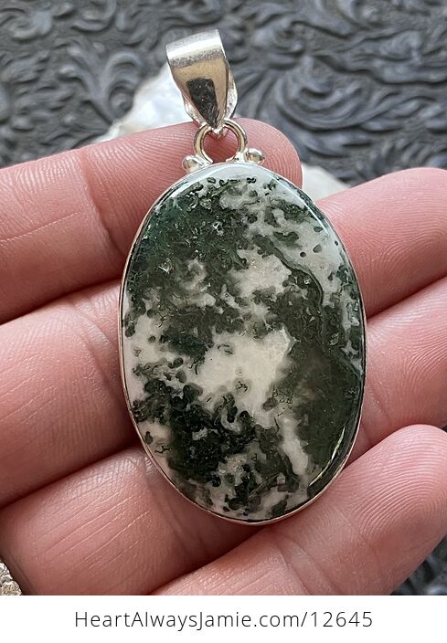 Tree or Moss Agate Stone Jewelry Crystal Pendant - #RYo55kt8JAE-2