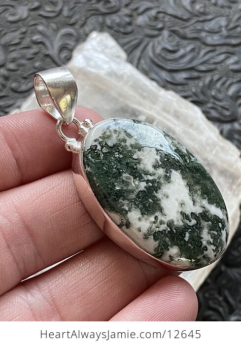 Tree or Moss Agate Stone Jewelry Crystal Pendant - #RYo55kt8JAE-3