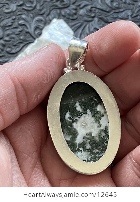 Tree or Moss Agate Stone Jewelry Crystal Pendant - #RYo55kt8JAE-5