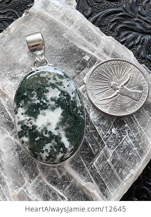 Tree or Moss Agate Stone Jewelry Crystal Pendant - #RYo55kt8JAE-6