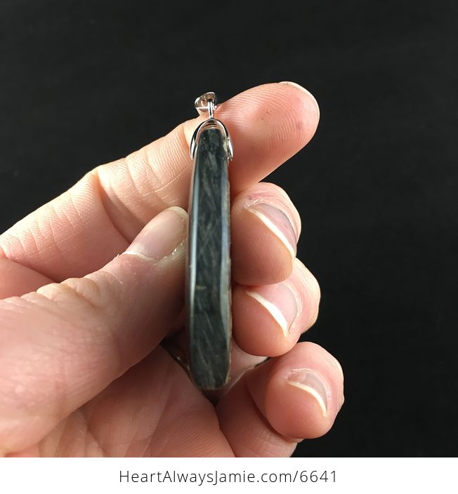 Triangle Shaped Copper Bornite Stone Jewelry Pendant - #mlJQLA0WExw-5