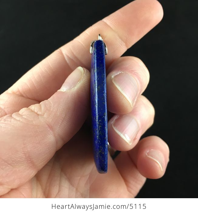 Triangle Shaped Lapis Lazuli Stone Jewelry Pendant - #TQ1TLJ0wmqc-5