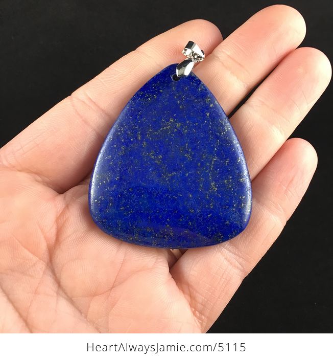 Triangle Shaped Lapis Lazuli Stone Jewelry Pendant - #TQ1TLJ0wmqc-1